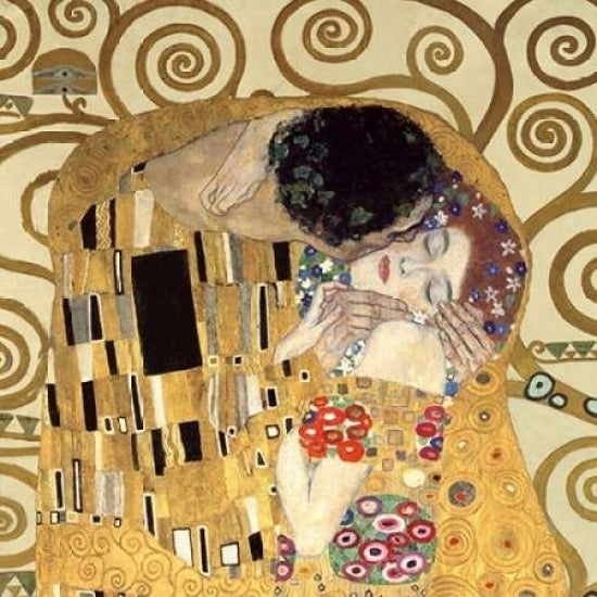 The Kiss Poster Print by Gustav Klimt-VARPDX1GK739 Image 1