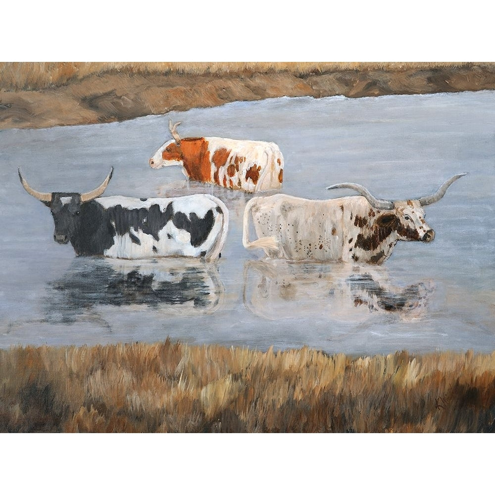 Longhorn Spa Day I Poster Print - Kathy Winkler-VARPDX201659FN Image 1