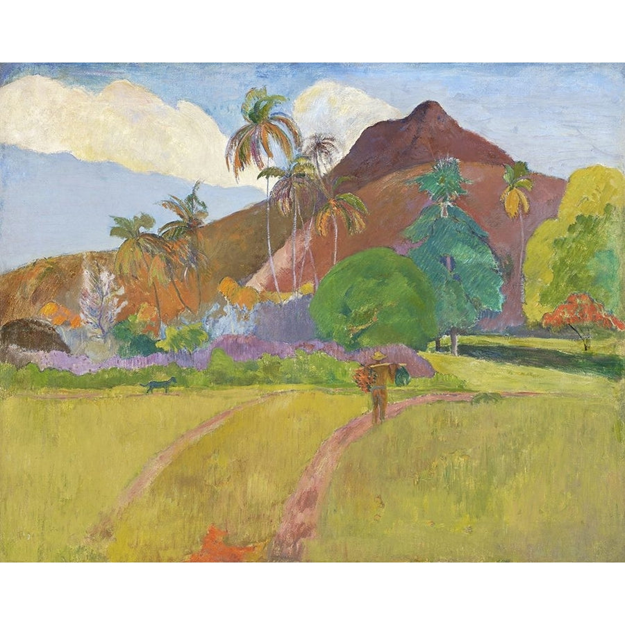 Tahitian Landscape Poster Print - Paul Gauguin-VARPDX202989Z Image 1