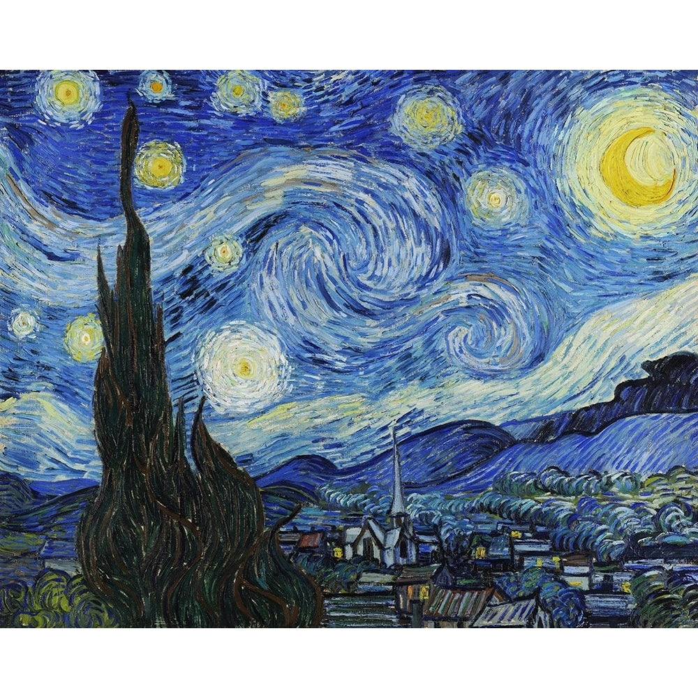 Starry Night Poster Print - Gogh Vincent Van-VARPDX202995Z Image 1