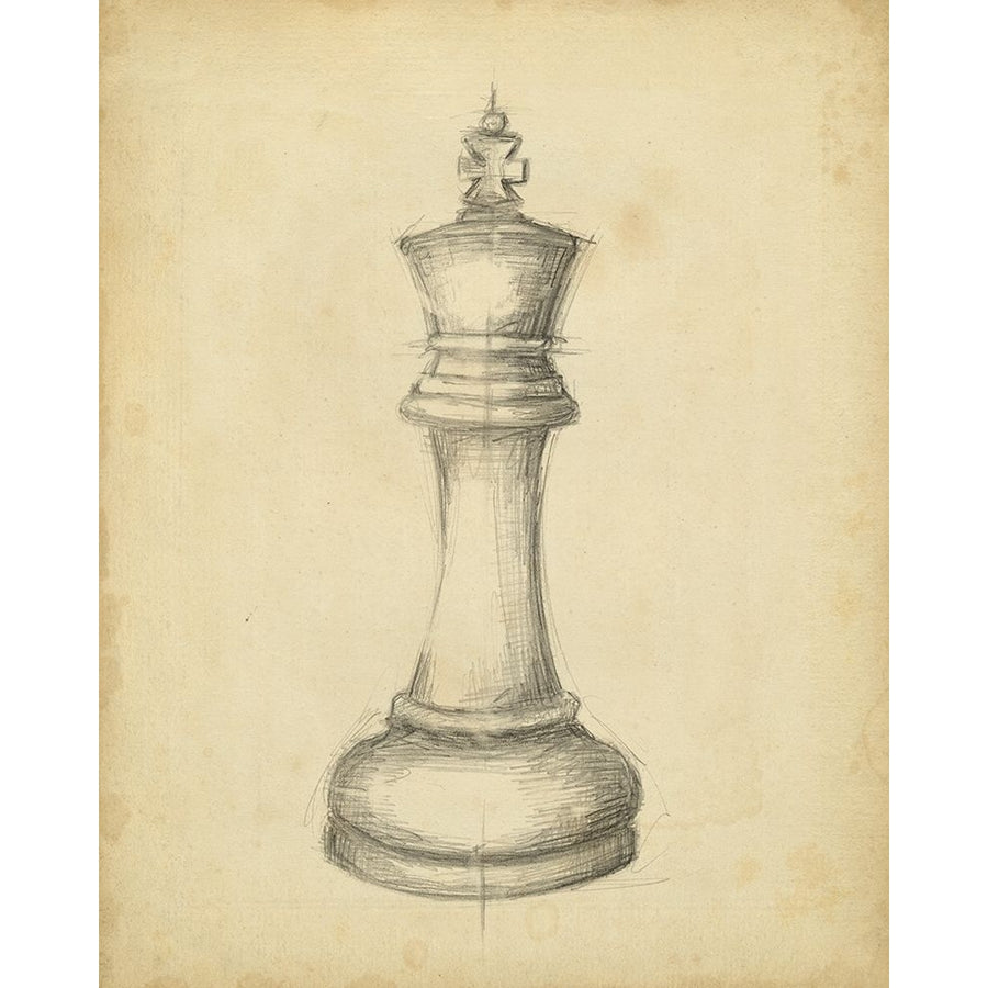 Antique Chess I Poster Print - Ethan Harper-VARPDX20318Z Image 1