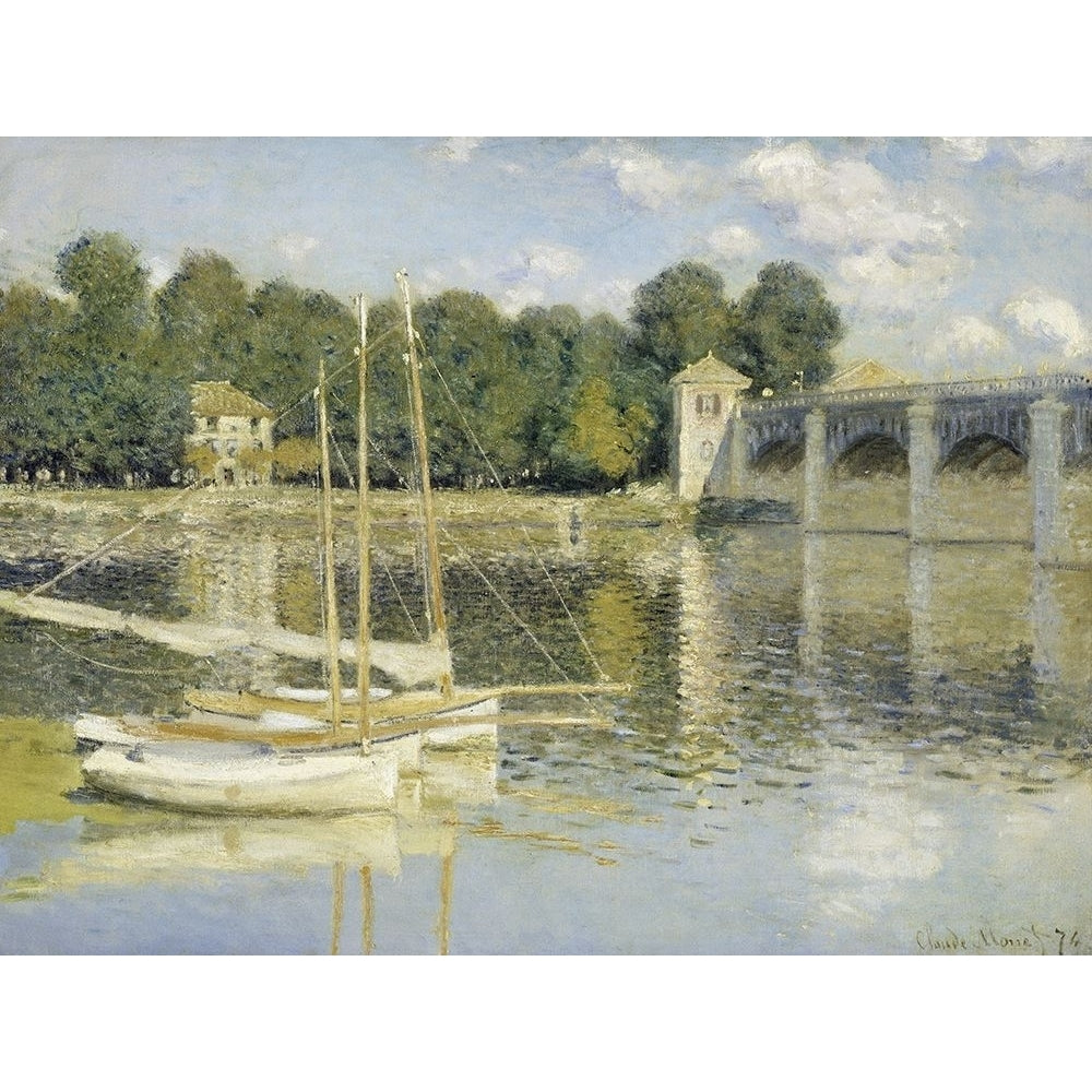 The Argenteuil Bridge Poster Print - Claude Monet-VARPDX203497Z Image 1