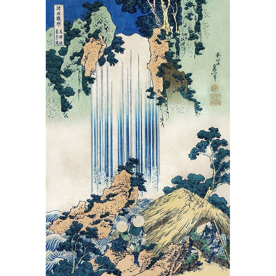 Hokusais Waterfalls I Poster Print - Katsushika Hokusai-VARPDX204338Z Image 1