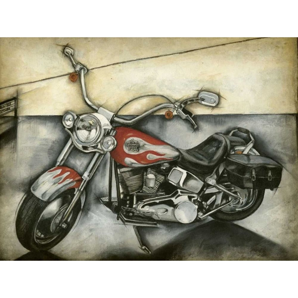 Motorcycle Memories II Poster Print - Jennifer Goldberger-VARPDX20437Z Image 1