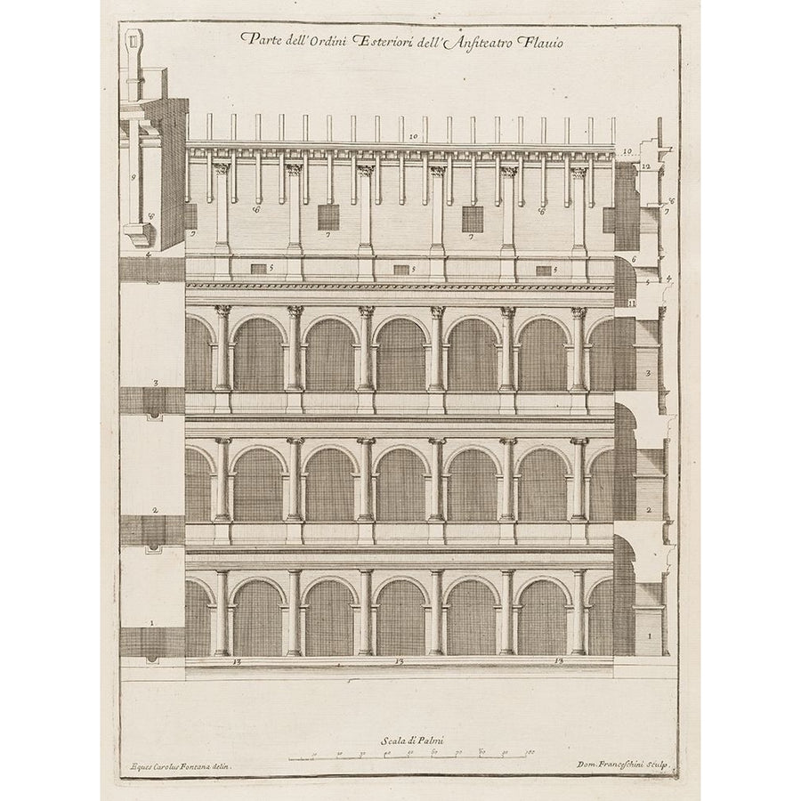 Antiquities of Pola Ancient Blueprints V Poster Print - Unknown-VARPDX204361Z Image 1