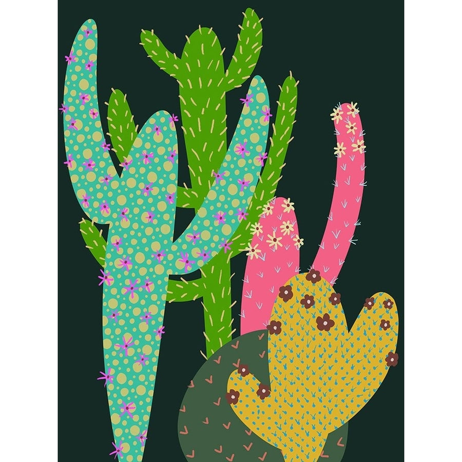 Colorful Cactus I Poster Print - Regina Moore-VARPDX205424Z Image 1