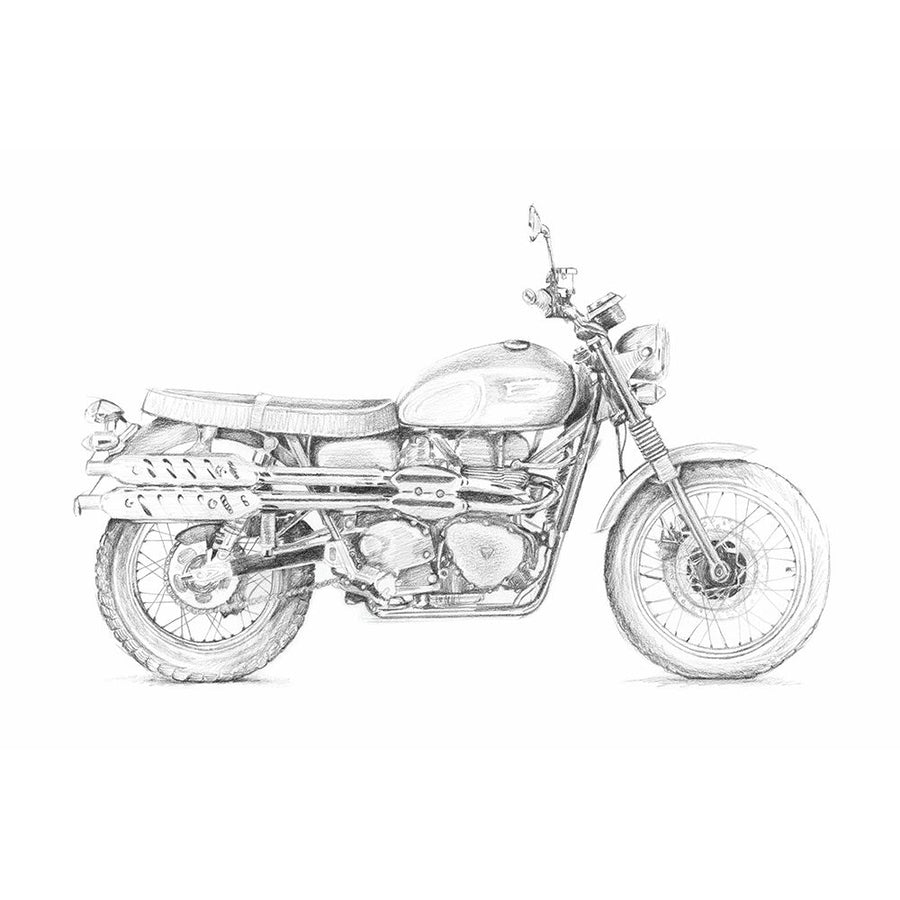 Motorcycle Sketch III Poster Print - Megan Meagher-VARPDX20642GG Image 1