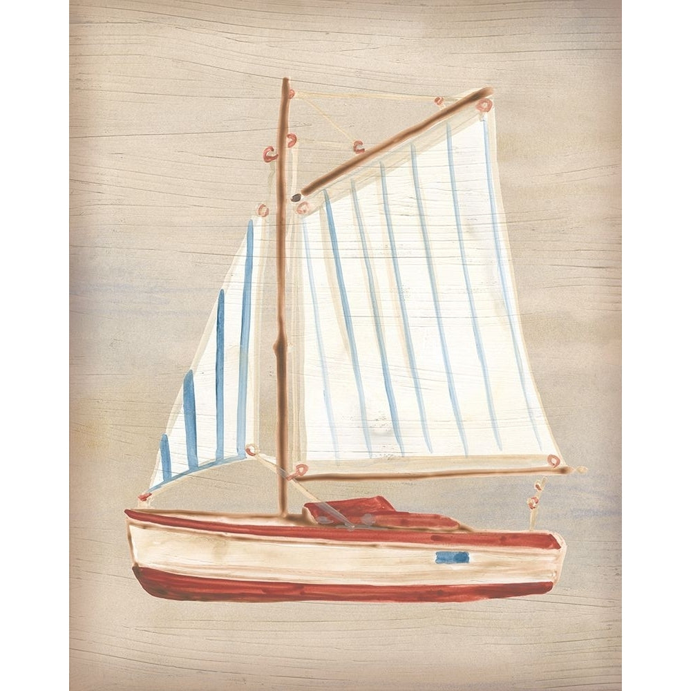 Driftwood Sailboat I Poster Print - June Erica Vess-VARPDX206602FN Image 1