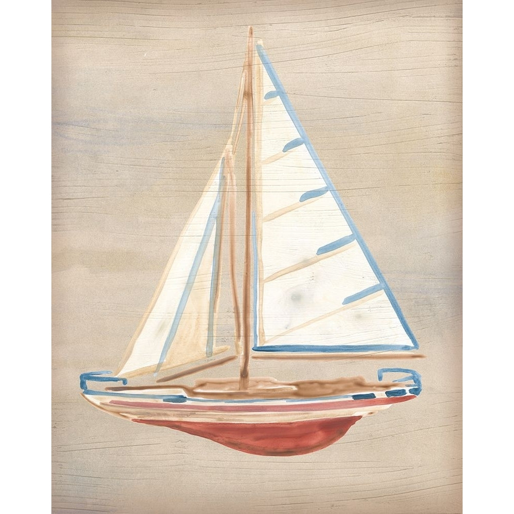 Driftwood Sailboat IV Poster Print - June Erica Vess-VARPDX206605FN Image 1