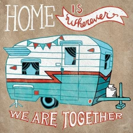 Adventure Love Camper Taupe Poster Print by Mary Urban-VARPDX20852 Image 1