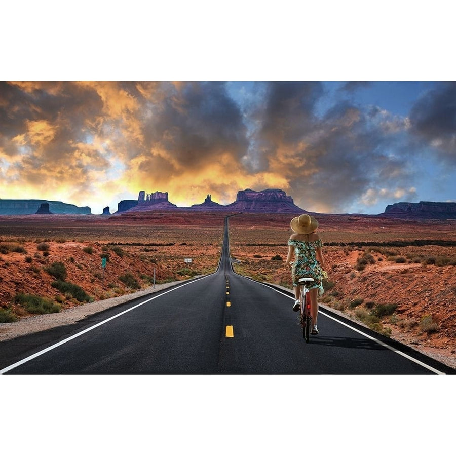 far west cycling Poster Print - Pierre Bacus-VARPDX2102015 Image 1