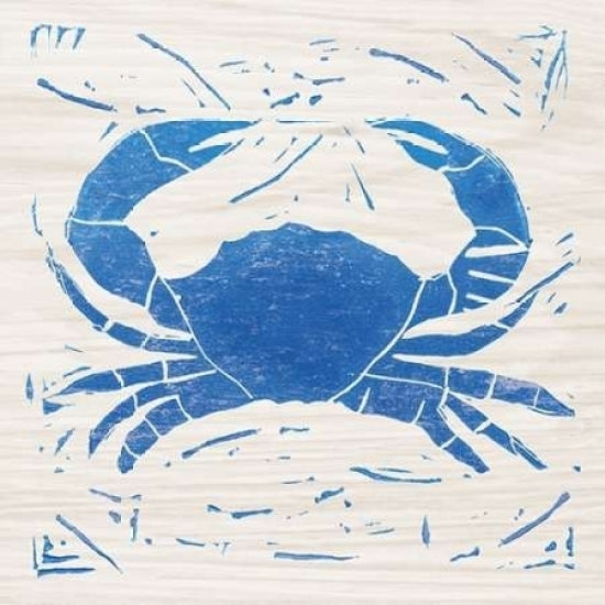 Sea Creature Crab Blue Poster Print by Courtney Prahl-VARPDX21278 Image 2