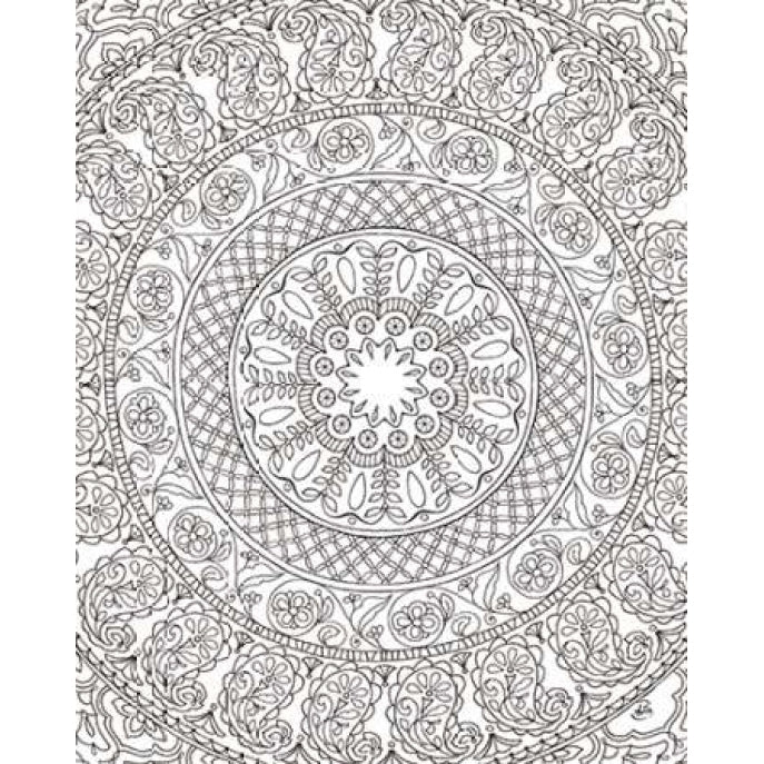 Color My World Mandala crop Poster Print by Brissonnet Daphne-VARPDX21547 Image 1