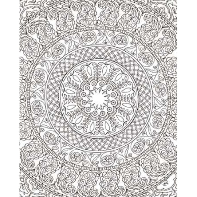 Color My World Mandala crop Poster Print by Brissonnet Daphne-VARPDX21547 Image 1