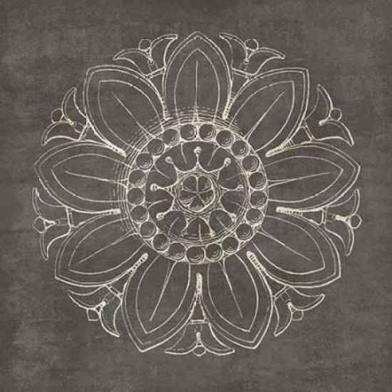 Rosette VII Gray Poster Print by Wild Apple Portfolio-VARPDX21579 Image 1