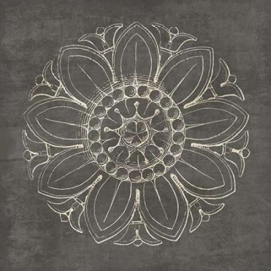 Rosette VII Gray Poster Print by Wild Apple Portfolio-VARPDX21579 Image 1