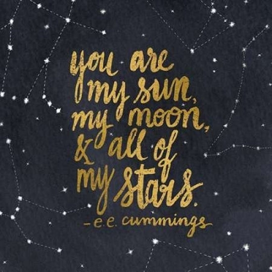 Starry Words III Gold Poster Print by Sara Zieve Miller-VARPDX21670 Image 1