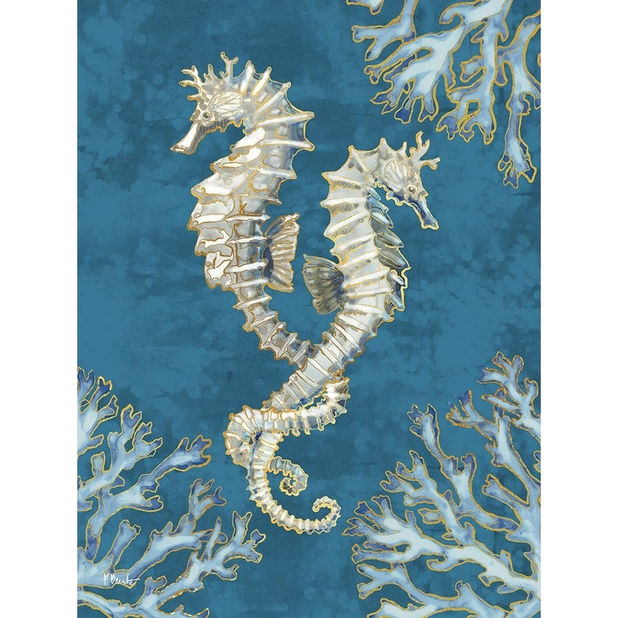 Playa Sealife Vertical II - Indigo Poster Print - Paul Brent-VARPDX21714A Image 1