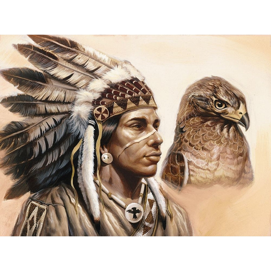 Chief And Eagle Poster Print - Unknown-VARPDX21787 Image 1