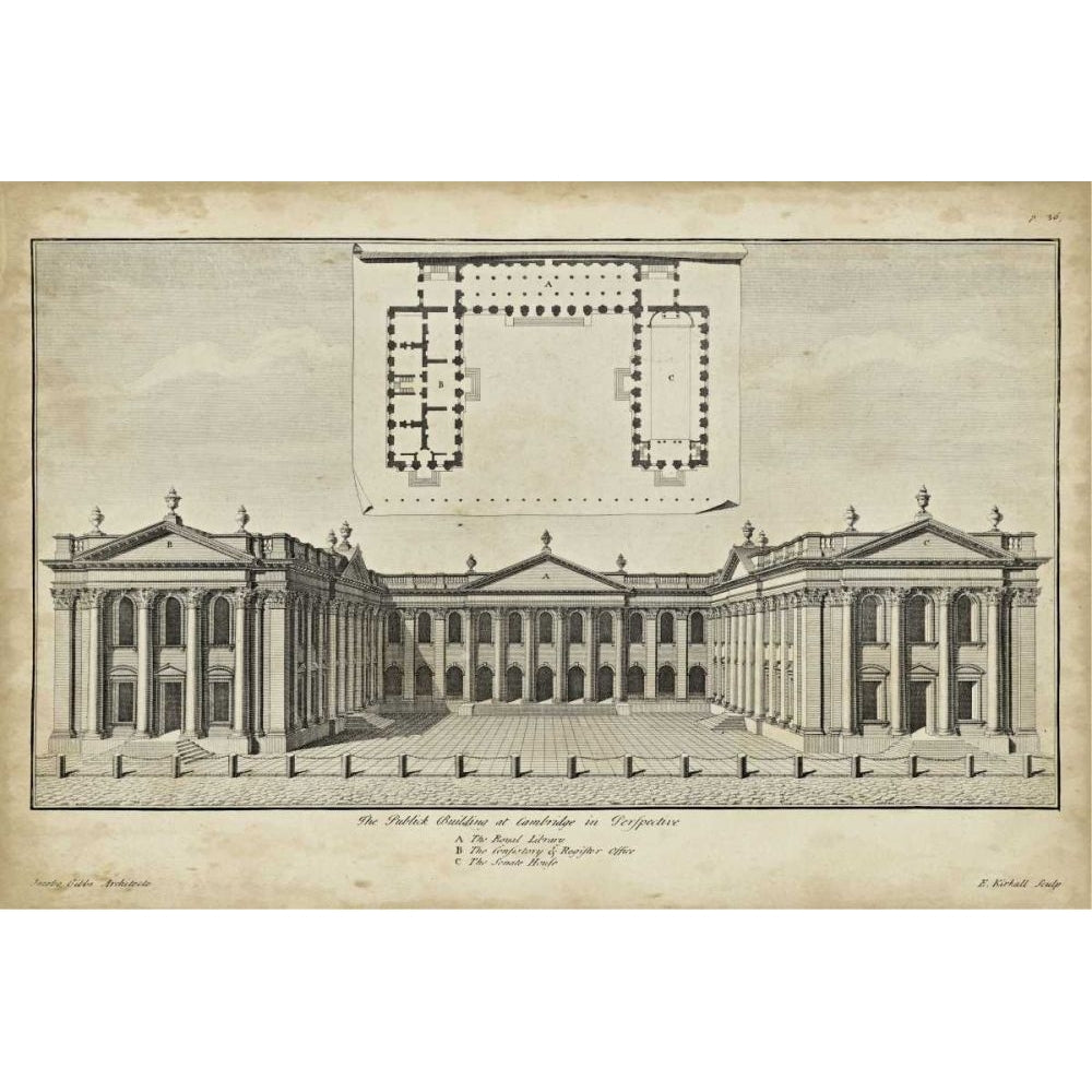 Cambridge in Perspective Poster Print - James Gibbs-VARPDX21817Z Image 1