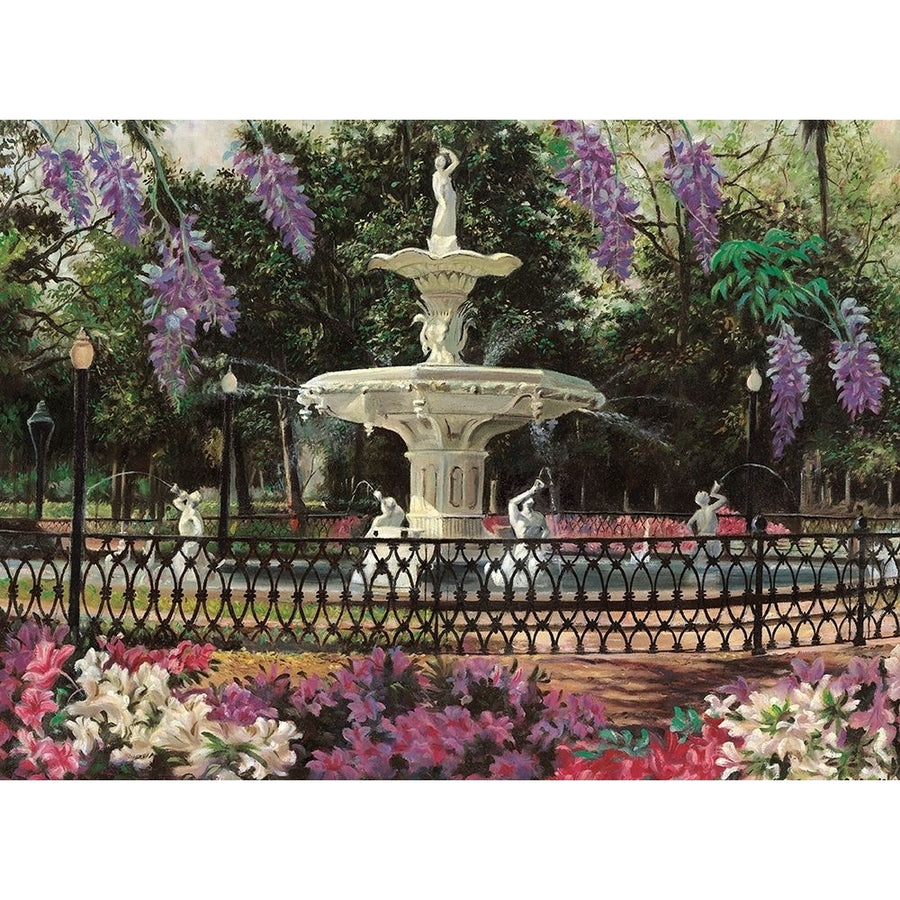 Garden Fountain Poster Print by Unknown Unknown-VARPDX21927 Image 1