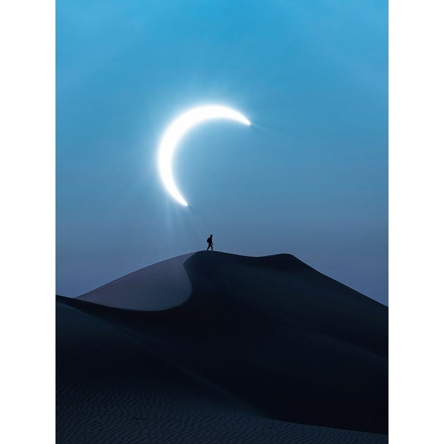 Fascinating view of the solar eclipse Poster Print - Ahmed Aldaie-VARPDX2197919 Image 1