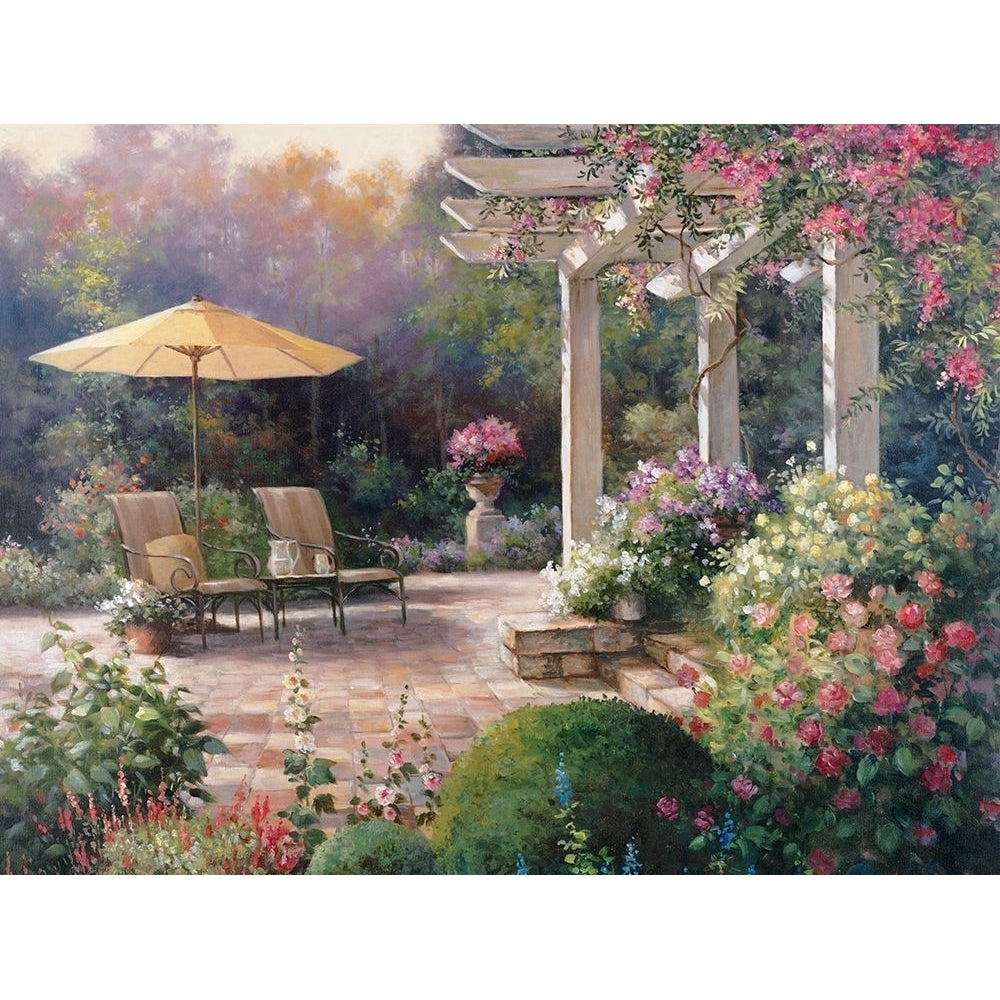 Patio Garden Poster Print by Unknown Unknown-VARPDX22086 Image 1