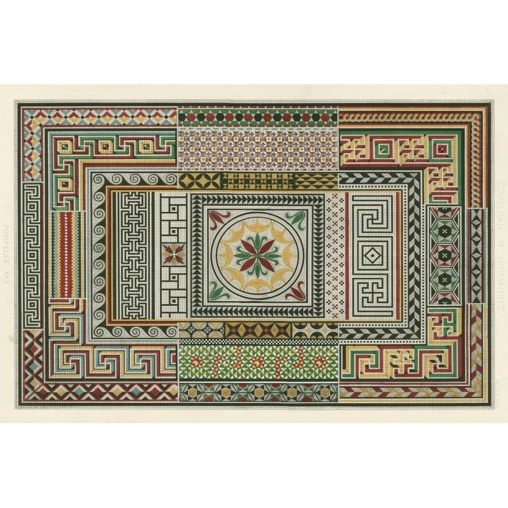 Pompeian Design Poster Print - Owen Jones-VARPDX22108Z Image 1