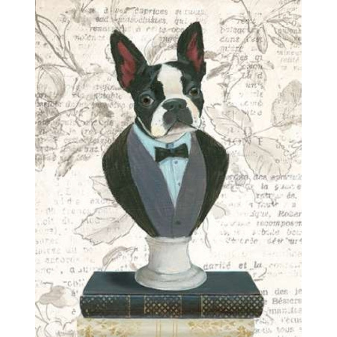 Canine Couture Newsprint I Poster Print by Emily Adams-VARPDX22181 Image 1