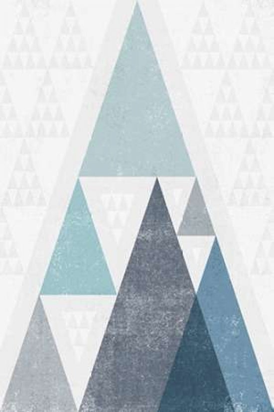 Mod Triangles III Blue Poster Print by Michael Mullan-VARPDX22295 Image 1