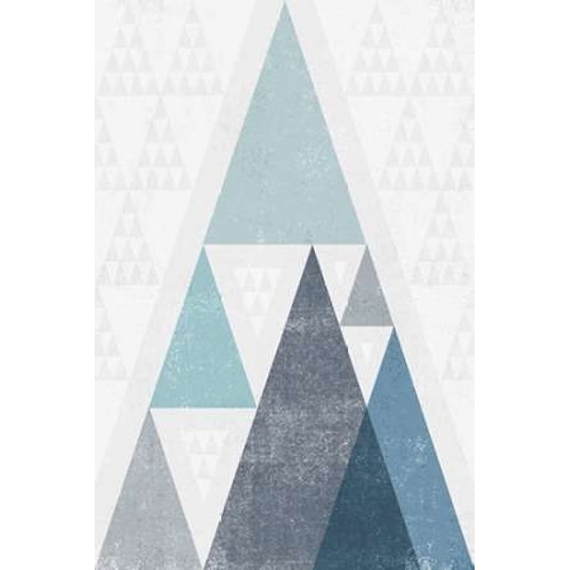 Mod Triangles III Blue Poster Print by Michael Mullan-VARPDX22295 Image 2