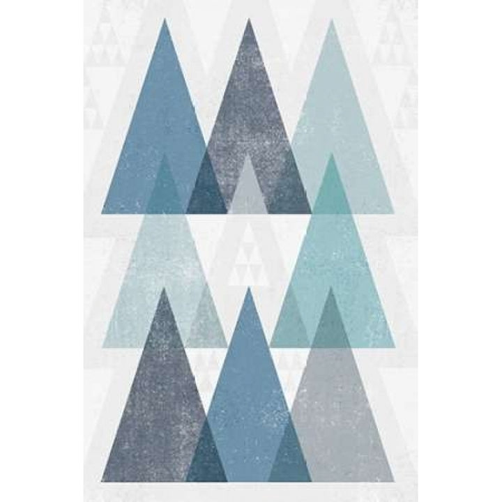 Mod Triangles IV Blue Poster Print by Michael Mullan-VARPDX22296 Image 1