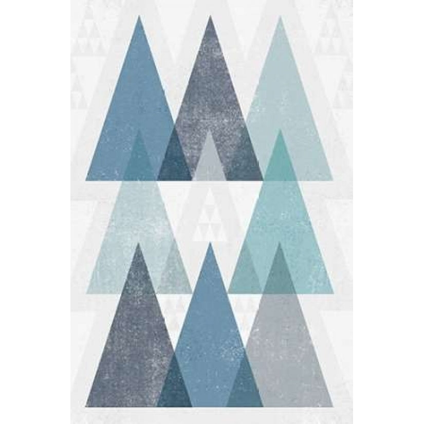 Mod Triangles IV Blue Poster Print by Michael Mullan-VARPDX22296 Image 2