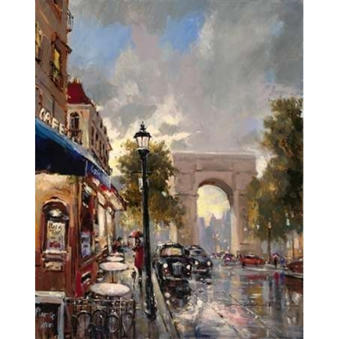 Arc De Triomphe Avenue Poster Print by Brent Heighton-VARPDX222HEI1093 Image 1