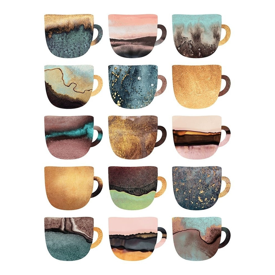 Earthy Coffee Cups Poster Print - Elisabeth Fredriksson-VARPDX2231932 Image 1