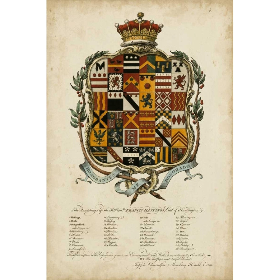 Edmondson Heraldry II Poster Print - Edmondson-VARPDX22316Z Image 1