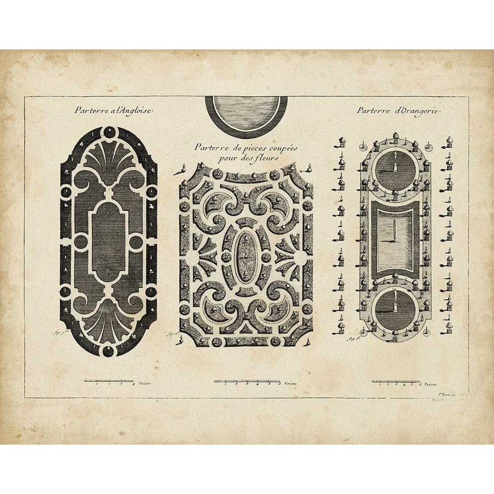 Garden Parterre II Poster Print - Argenville DeZallier d-VARPDX22345Z Image 1