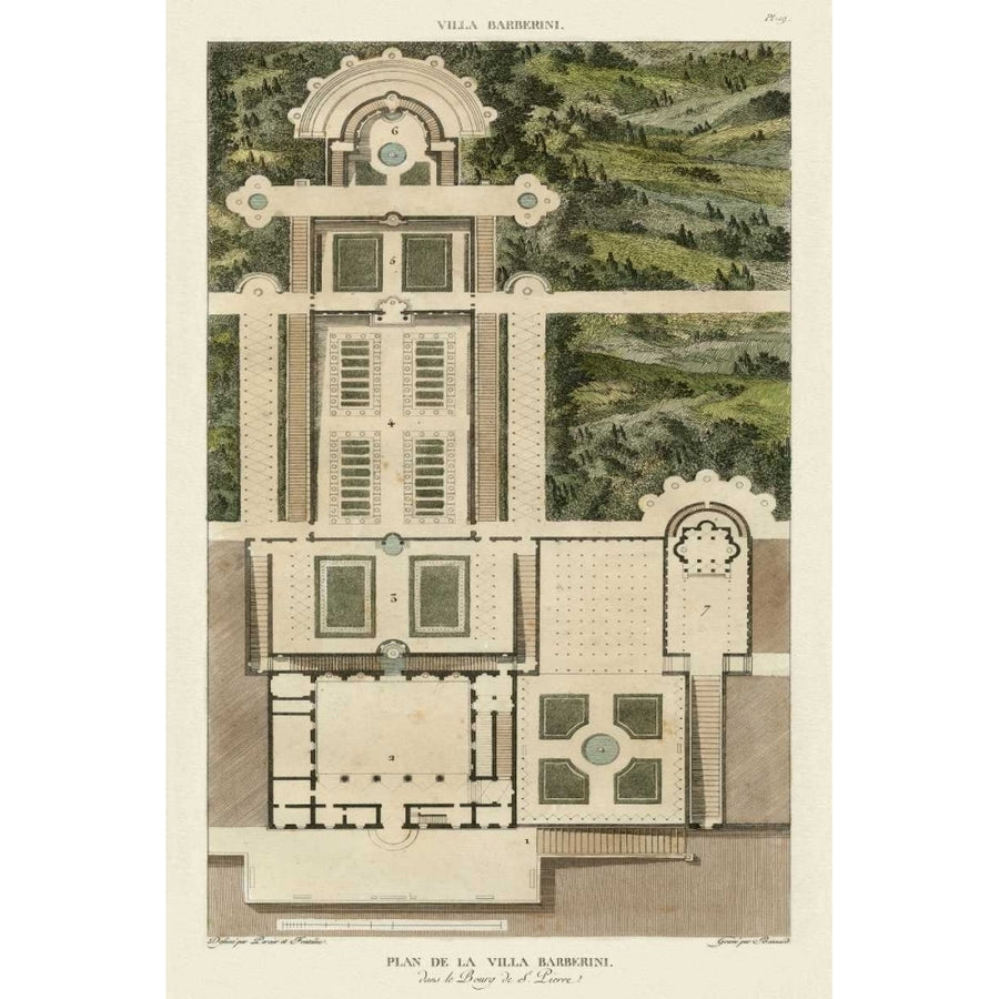 Plan De La Villa Barberini Poster Print - Bonnard-VARPDX22341Z Image 1