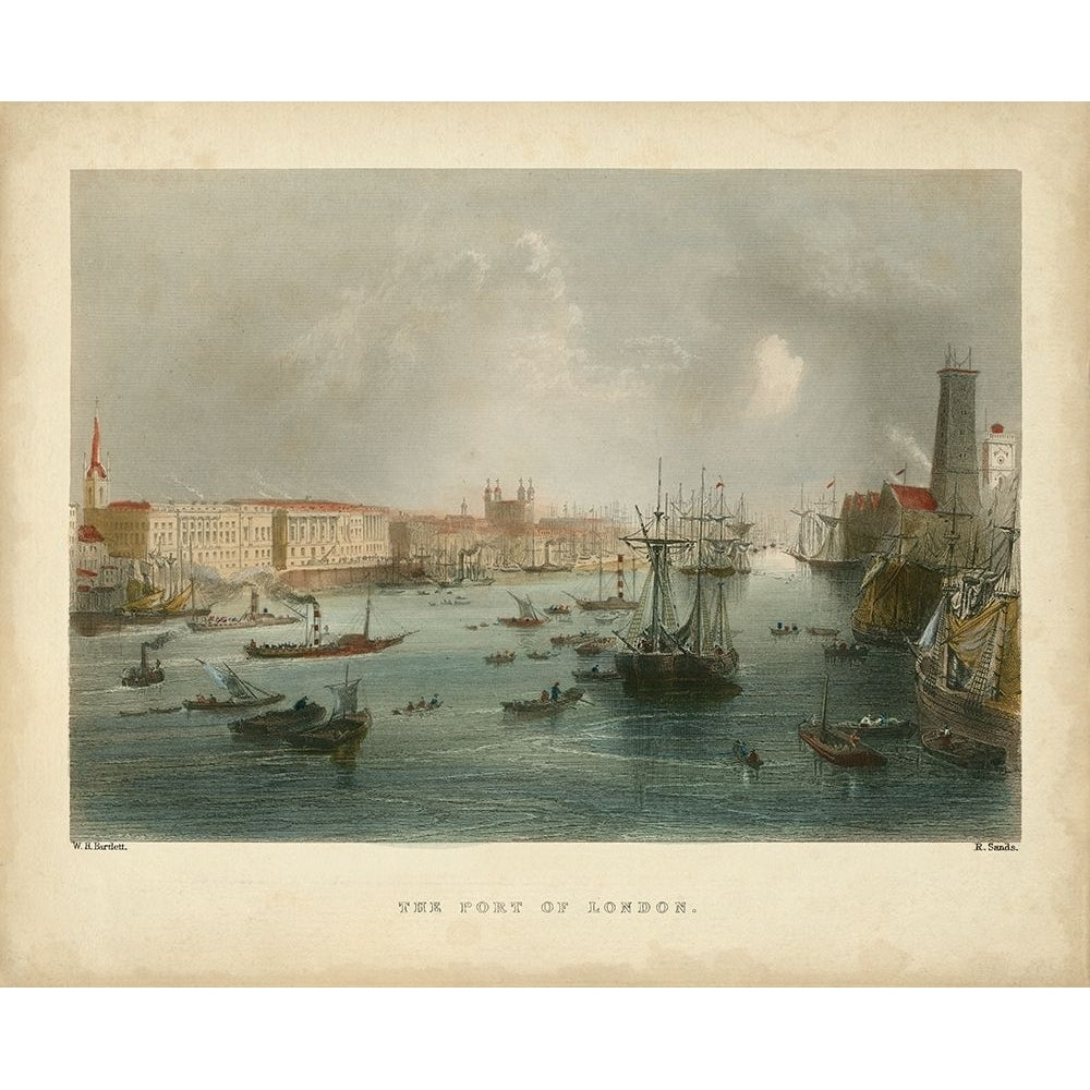 The Port of London Poster Print - William H. Bartlett-VARPDX22394Z Image 1