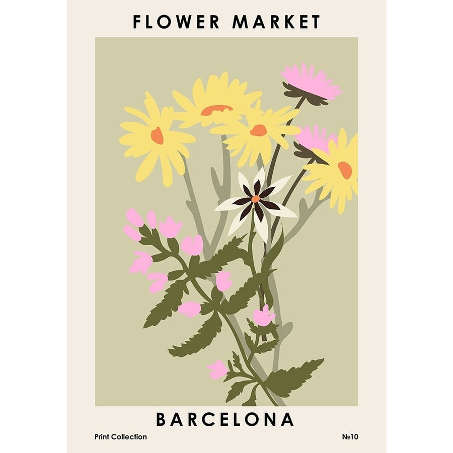 Flower Market Barcelona Poster Print - NKTN-VARPDX2244365 Image 1