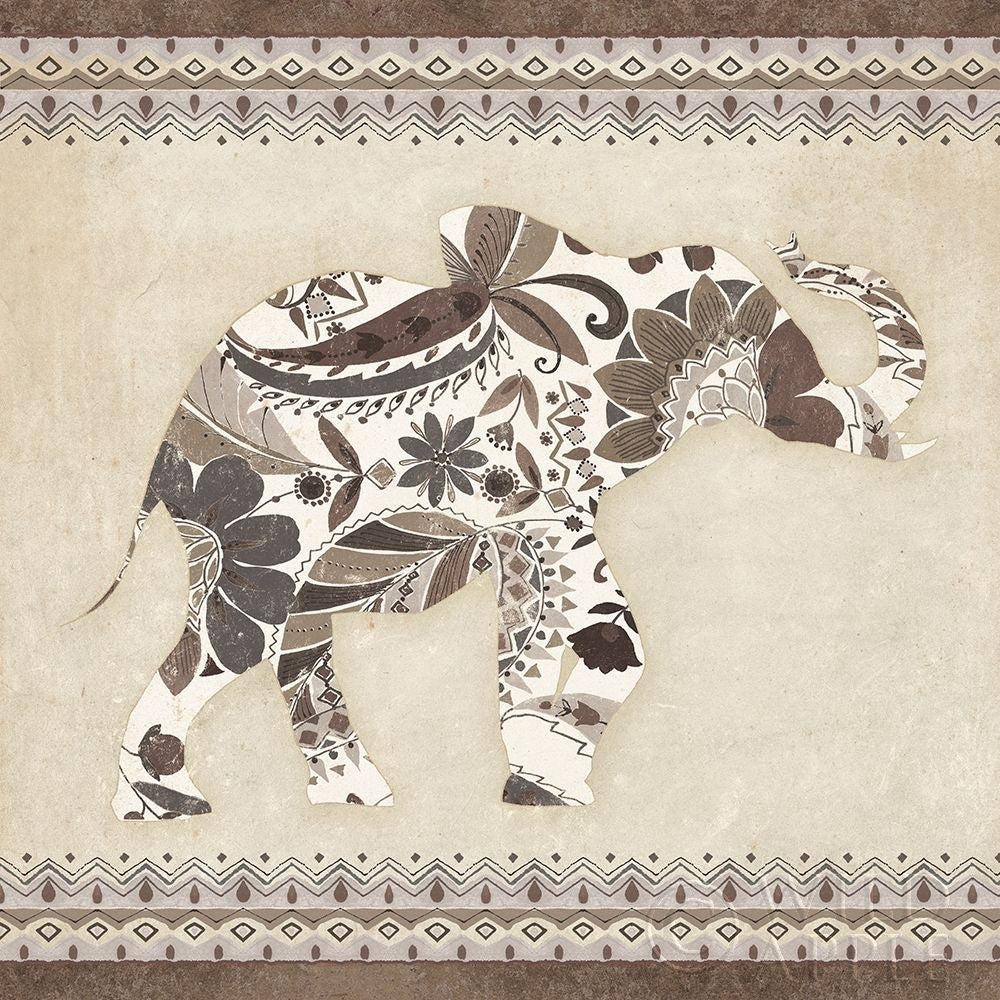 Boho Elephant I Neutral Poster Print by Wild Apple Portfolio-VARPDX22454 Image 2