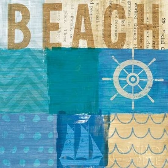 Beachscape Collage IV Poster Print by Michael Mullan-VARPDX23112 Image 1