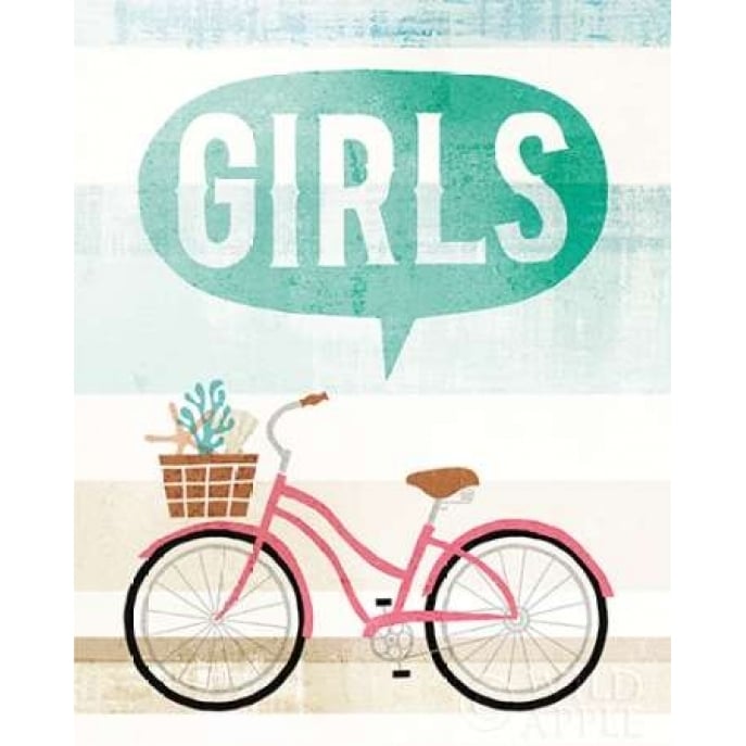 Beach Cruiser Girls II Poster Print by Michael Mullan-VARPDX23264 Image 1