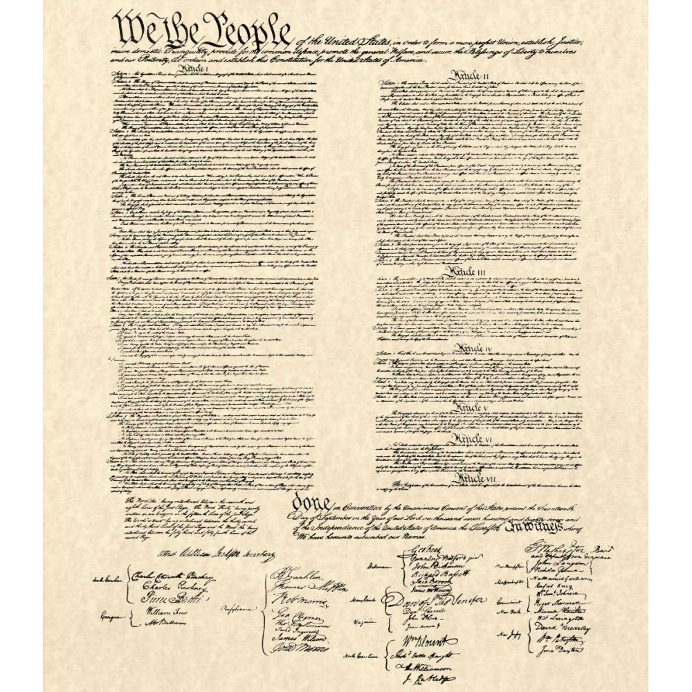 Constitution Document Poster Print - Congress Continental-VARPDX2329Z Image 1