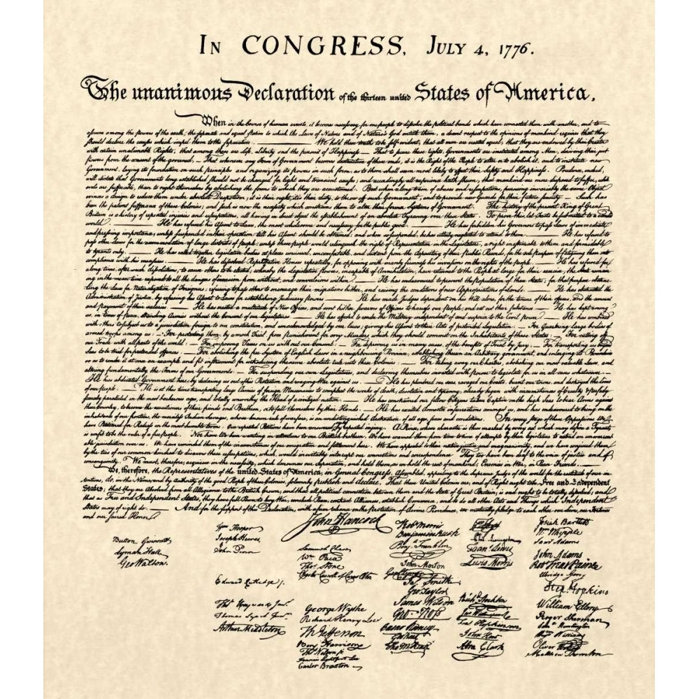 Declaration of Independence Doc. Poster Print - Fathers Founding-VARPDX2330Z Image 1