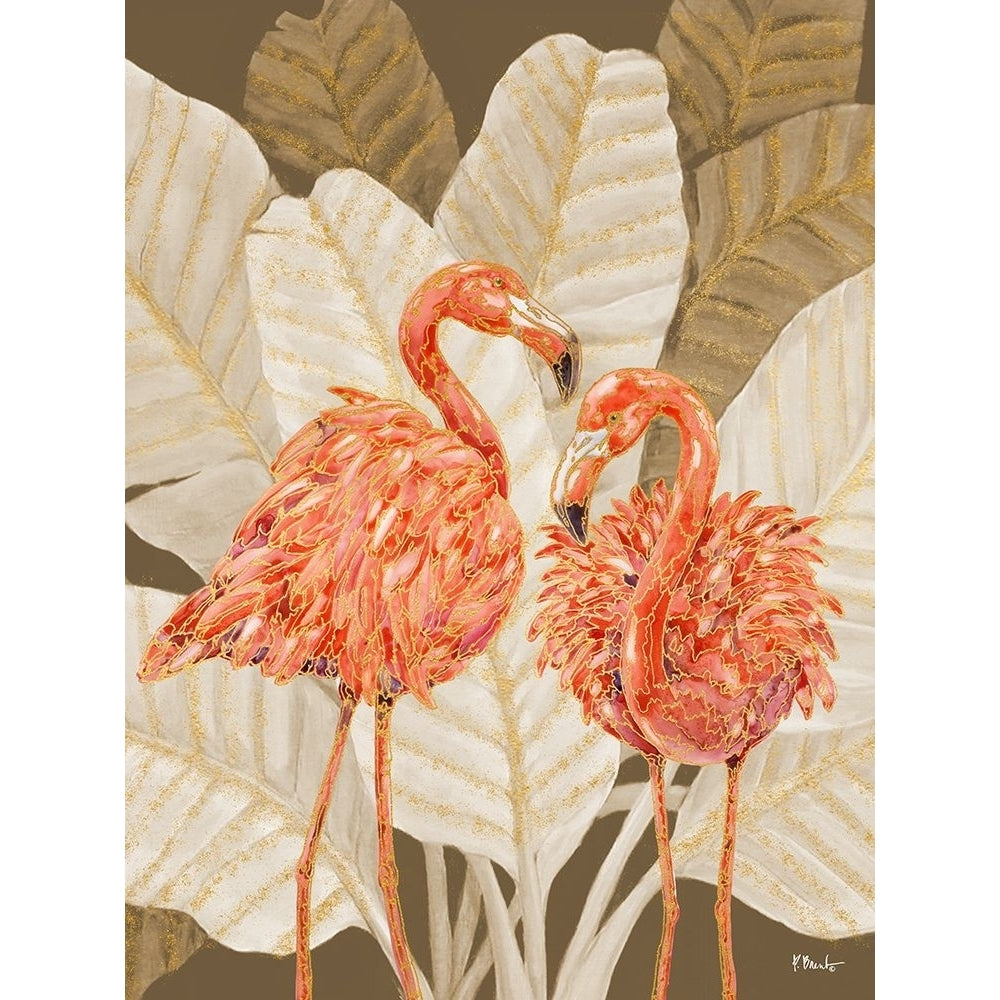 Martinique Flamingos Vertical - Palms Poster Print - Paul Brent-VARPDX23547B Image 1