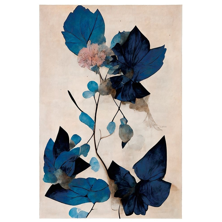 Blue Dry Flowers Poster Print - Treechild-VARPDX2369526 Image 1