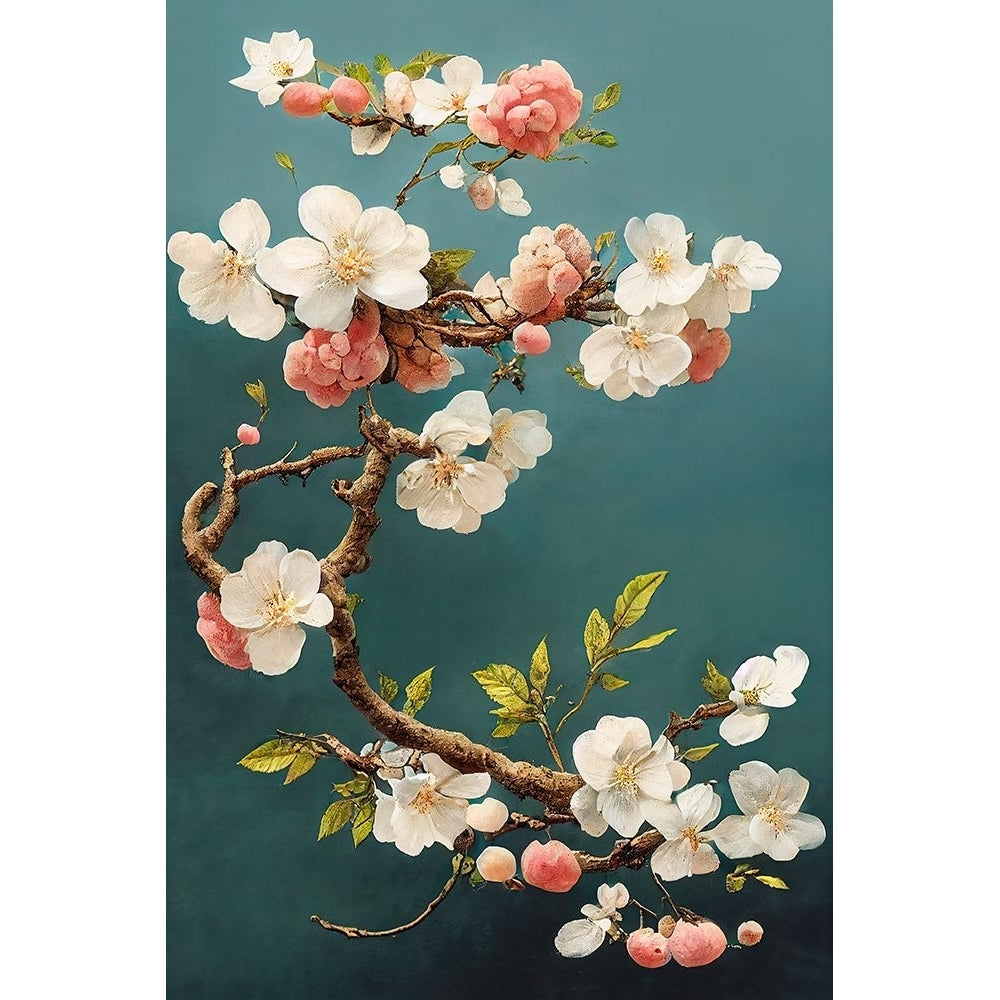 White Cherry Blossoms Poster Print - Treechild-VARPDX2369572 Image 1