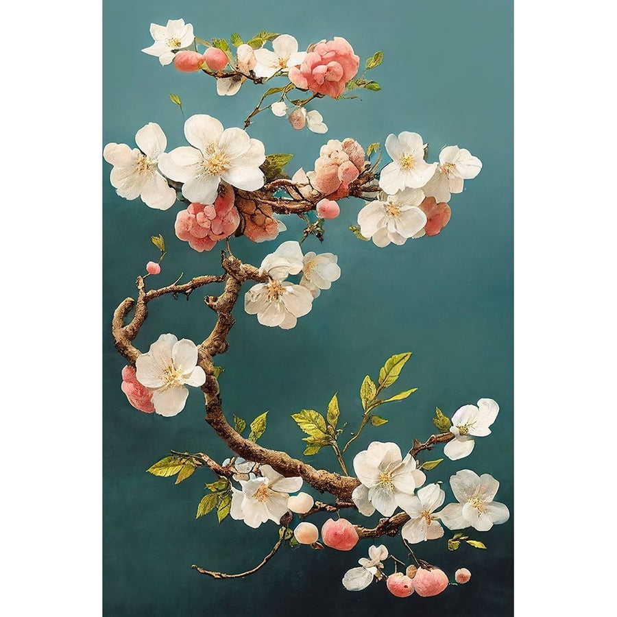 White Cherry Blossoms Poster Print - Treechild-VARPDX2369572 Image 1