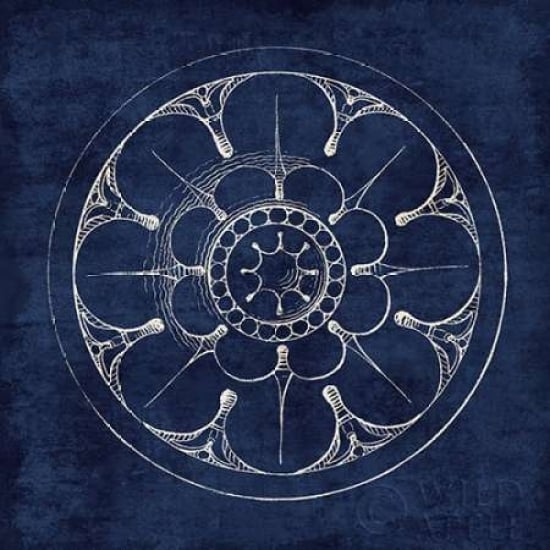 Rosette III Indigo Poster Print by Wild Apple Portfolio-VARPDX23698 Image 1